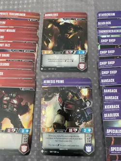 Transformers TCG Card Large Lot with Rare Ultra Super Wave 1-3 Character Cards - Image 2