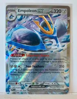 Mega Empoleon EX 070/094 Double Rare Card - Phantasmal Flames Set - Pack Fresh - Image 1