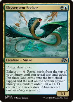 Skyserpent Seeker FOIL Aetherdrift PLD Creature Uncommon MAGIC MTG CARD ABUGames - Image 1