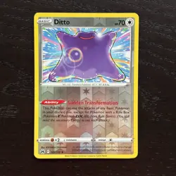 Ditto 107/159 Pokemon Crown Zenith Sword & Shield Reverse Holo Rare Card NM - Image 1