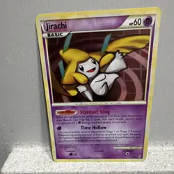 Pokemon Jirachi Basic Card 1/95 Regular Psychic HP 60 English 2011 - Image 2