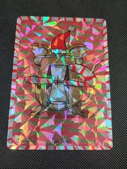 Pokederp Raticate Xmas 2025 Original Christmas Limited Derpy Card Fan Art - Image 1