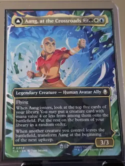Aang, at the Crossroads (Borderless) Avatar: The Last Airbender Foil - Image 1