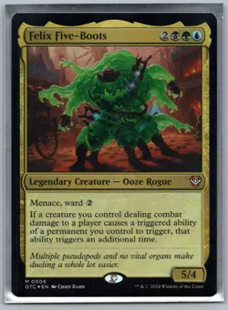Felix Five-Boots FOIL - Commander: Outlaws of Thunder - MTG - Magic - Near Mint - Image 1