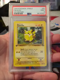 POKEMON Pikachu 1st Edition JUNGLE PSA 9 60/64 1999 WOTC - Image 3