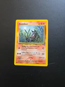 Pokemon Vintage Non-Holo Rare Houndour 24/75 Neo Discovery WotC - Image 2