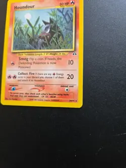 Pokemon Vintage Non-Holo Rare Houndour 24/75 Neo Discovery WotC - Image 4