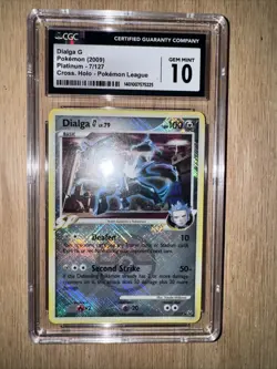 2009 Pokemon Dialga G Platinum 7/127 Pristine CGC 10 Holo Pokemon League - Image 1