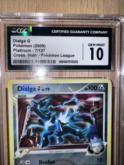 2009 Pokemon Dialga G Platinum 7/127 Pristine CGC 10 Holo Pokemon League - Image 3