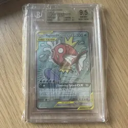 LOW POP BGS 9.5 Gem Mint Magikarp & Wailord GX 161/181 Alt Art Pokemon TCG - Image 1