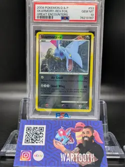Pokemon Diamond & Pearl - Great Encounters Skarmory Reverse Holo #53 PSA 10 - Image 1