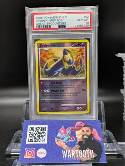 Pokemon Diamond & Pearl - Great Encounters Seviper Reverse Holo #52 PSA 10 - Image 1