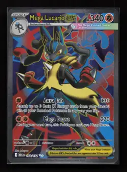 Mega Lucario ex 160/132 Ultra Rare Mega Evolution Pokemon Near Mint - Image 1