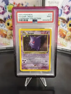 Pokemon 2002 Gengar Legendary Collection 11/110 Holo Rare PSA 9 + Guard Included - Image 1