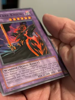 Yu-Gi-Oh! TCG Dark Flare Knight Fusion/Effect Dark Crisis DCR-017 2200 ATK 800 … - Image 1