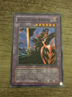 Yu-Gi-Oh! TCG Dark Flare Knight Fusion/Effect Dark Crisis DCR-017 2200 ATK 800 … - Image 2