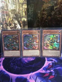 Yugioh! 3x Tellusion the Magna Warrior BPRO-EN004 Super Rare 1st Ed NM - Image 1