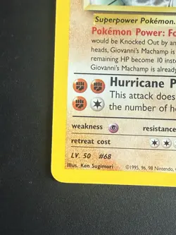 Giovanni's Machamp 6/132 Gym Challenge Holo Pokemon Card Nm - Image 3