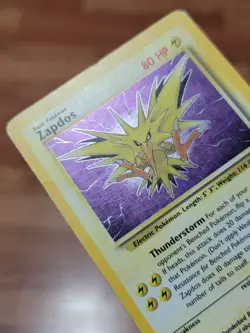 Zapdos 15/62 - Fossil Set - Rare Holo - Vintage WOTC Pokemon Card - PL - Image 3