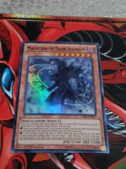 1x Magician Of Dark Illusion 1st. Edition TDIL-EN017 Super Rare Foil Cards Mint - Image 1