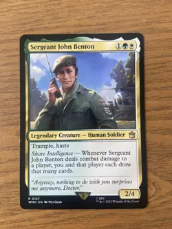 Sergeant John Benton - Universes Beyond Doctor Who - MTG - Magic - Near Mint - Image 1