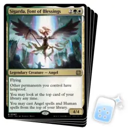 SIGARDA, FONT OF BLESSINGS X4 March Of The Machine: The Aftermath MAT Magic MTG - Image 1