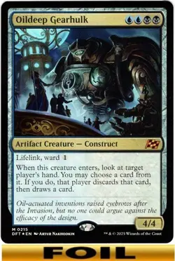 Oildeep Gearhulk - FOIL - Aetherdrift - NM MTG - Image 1