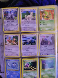 Pokemon Card Binder Lot ~250 Cards Vintage WOTC Era Trainers Energy Collection - Image 1