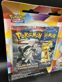 Pokemon XY Evolutions & Crimson Invasion Tapu pin Set Blister 2 Booster Packs - Image 2