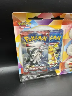 Pokemon XY Evolutions & Crimson Invasion Tapu pin Set Blister 2 Booster Packs - Image 4