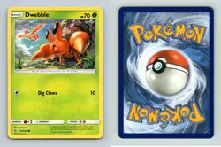 Dwebble #10/236 Sun & Moon Unified Minds Common Pokemon 2019 TCG Card - Image 1