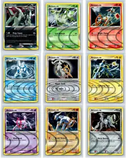 Pokemon Platinum Arceus Holo Lot AR1-AR9 - Complete Set Arceus LV.100 - Image 1