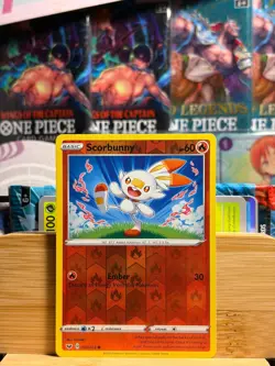 SCORBUNNY 030/202 Sword & Shield Common Reverse Holo Pokemon TCG Near Mint - Image 1