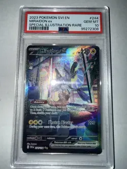 MIRAIDON EX 2023 Pokemon #244/198 PSA 10 GEM-MINT Scarlet & Violet SIR Graded! - Image 2