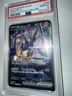 MIRAIDON EX 2023 Pokemon #244/198 PSA 10 GEM-MINT Scarlet & Violet SIR Graded! - Image 4