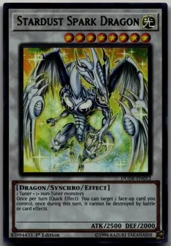 Stardust Spark Dragon Ultra Rare Duel Devastator DUDE-EN012 LP - Image 1