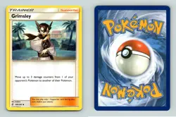Grimsley #199/236 Sun & Moon Unified Minds Uncommon Pokemon 2019 TCG Card - Image 1