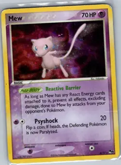 Mew 4/17 Holo POP Series 4 - Pokemon Card - MP - Image 1