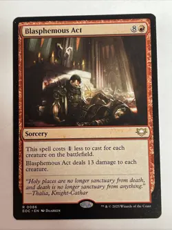 Blasphemous Act Commander: Edge of Eternities #86 Rare - Image 1