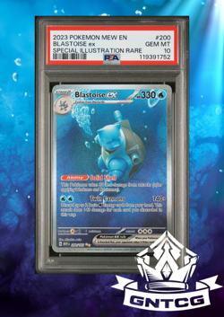 Pokemon Blastoise EX SIR 200/165 SIR 2023 MEW 151 ENGLISH - PSA 10 - Image 1