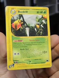 Pokemon TCG Beedrill Skyridge Non Holo Rare 5/144 Damaged - Image 1