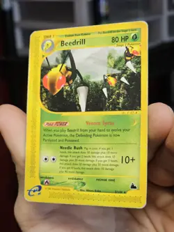 Pokemon TCG Beedrill Skyridge Non Holo Rare 5/144 Damaged - Image 2