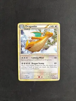 Pokemon TCG Dragonite HGSS Triumphant 18/102 Regular Rare Non Holo 2010 Nintendo - Image 1