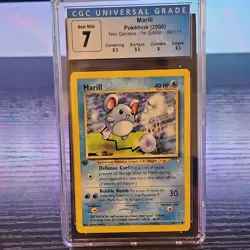 Marill Neo Genesis 1st Edition 66/111 CGC 7 Pokemon - Image 1