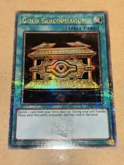 Gold Sarcophagus RA02-EN052 Quarter Century Secret Rare YuGiOh! NM - Image 1