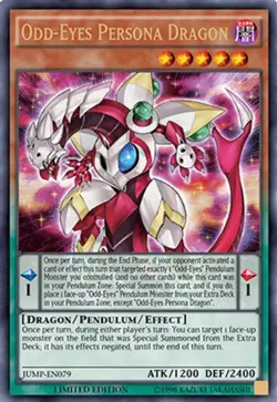 Yugioh! Odd-Eyes Persona Dragon - Ultra Rare - JUMP-EN079 - Limited Edition Near - Image 1