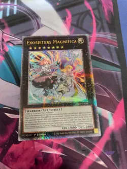 YUGIOH - EXOSISTERS MAGNIFICA - QUARTER CENTURY SECRET RARE - 1ST ED - RA02 NM - Image 1