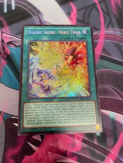 YUGIOH - MIKANKO SHINBU NOBLE TWINS - SECRET RARE - NM - 1ST ED - MZMU - Image 1