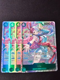 4x OP13-023 Uta SR Playset -One Piece TCG- Carrying On His Will Eng - Image 1