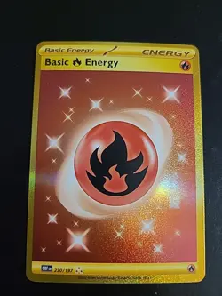Basic Fire Energy - 230/197 - Pokemon Obsidian Flames Secret Rare Card NM - Image 1